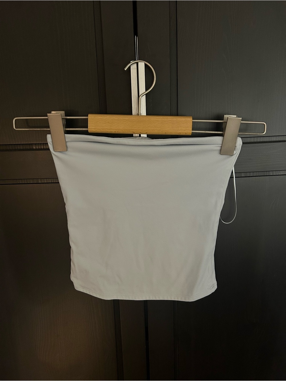 Garage Light Gray Stretch Mini Skirt
